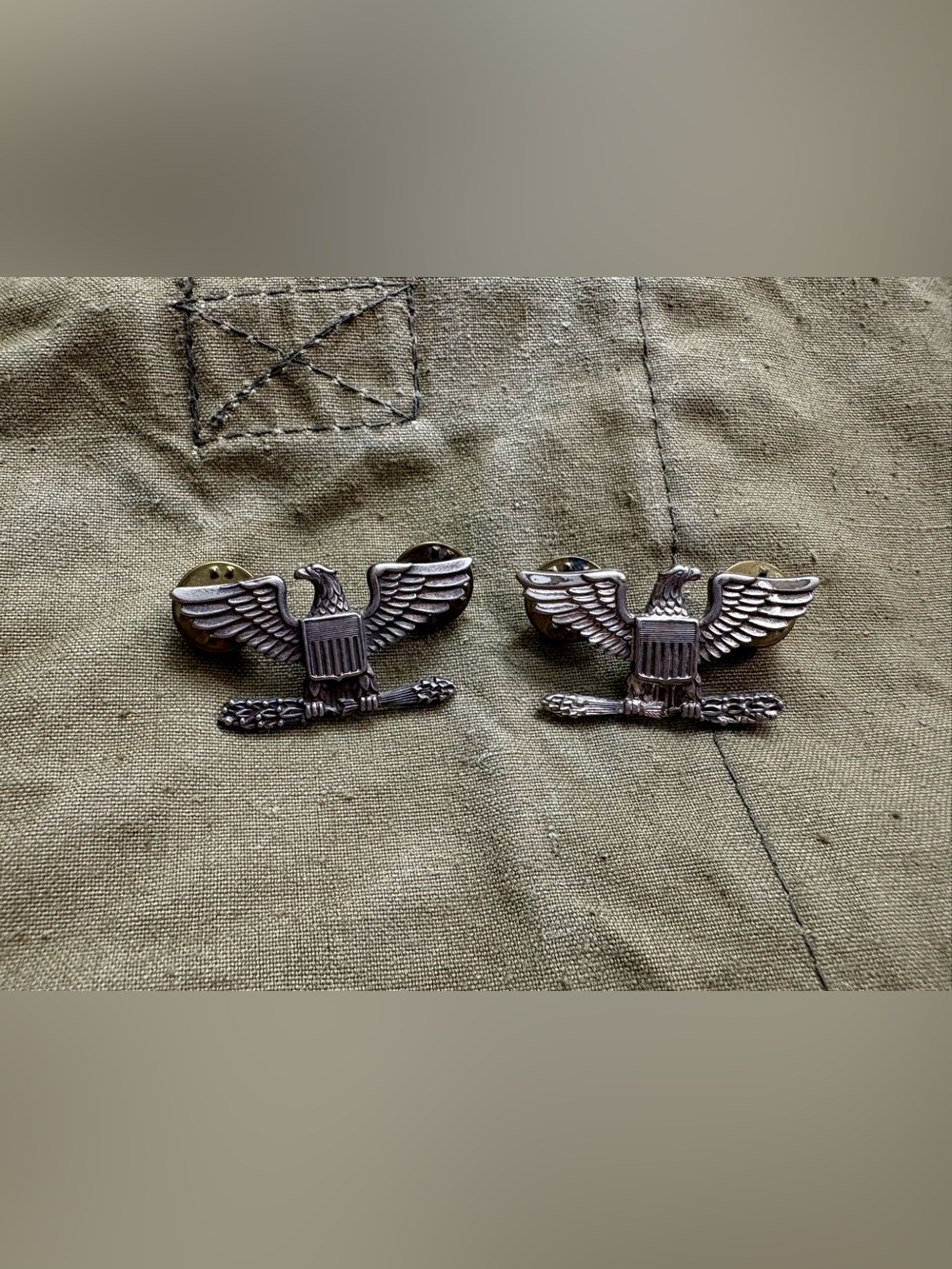 Set of 2 Eagle US Army Air Force Pins
